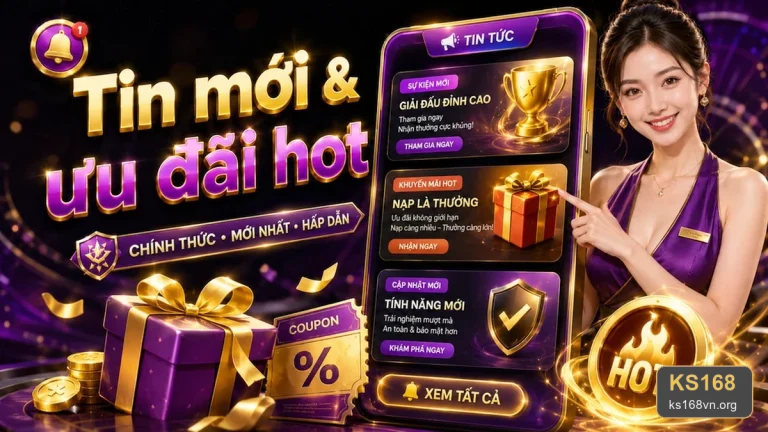 Đánh giá khuyến mãi KS168 cho người mới qua tiêu chí minh bạch: tin mới, ưu đãi và điều kiện nhận thưởng – ks168vn.org