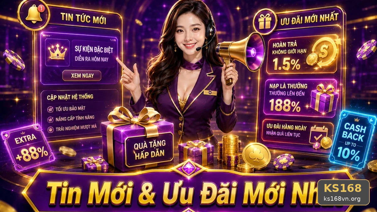 Khuyến Mãi KS168 Tại ks168vn.org: Đọc Chi Tiết Giao Diện Tin Mới, Ưu Đãi Và Điều Kiện Khuyến Mãi – Kiểm Tra Trò Chơi Hợp Lệ Cùng Các Trường Hợp Bị Loại Trừ Theo Góc Kiểm Chứng – góc kiểm chứng theo tên miền