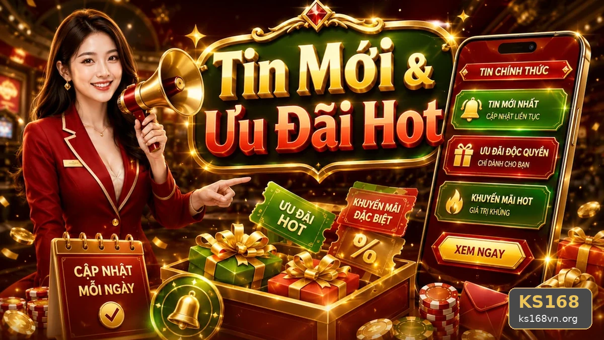 Khuyến Mãi KS168 Tại ks168vn.org: Đọc Chi Tiết Giao Diện Tin Mới, Ưu Đãi Và Điều Kiện Nhận Thưởng – Góc Kiểm Chứng Theo Tên Miền